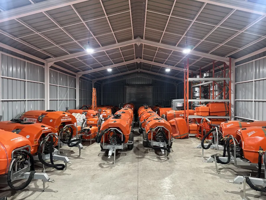 Bodega de Lerpain con nebulizadores listos para entrega